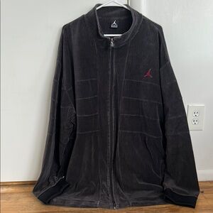 Black Corduroy Vintage Jordan Zip-Up Jacket